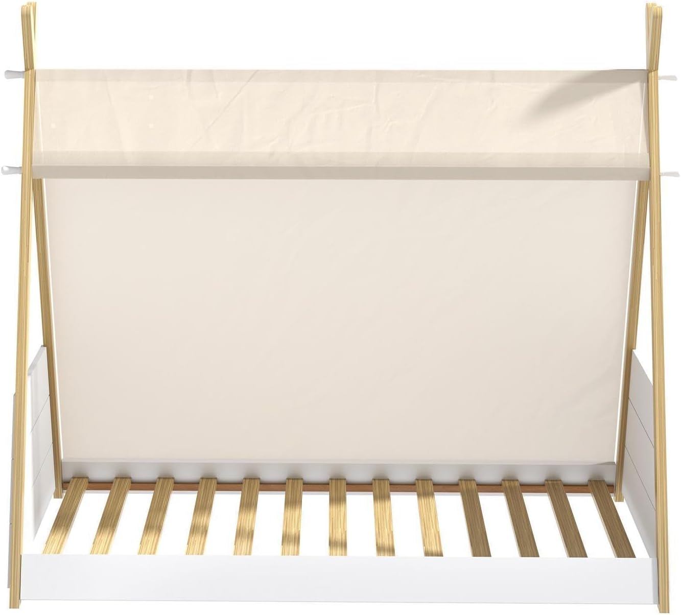 Oikiture Kids Bed Frame Single Size Bed Wooden Timber Mattress Platfrom