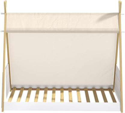 Oikiture Kids Bed Frame Single Size Bed Wooden Timber Mattress Platfrom