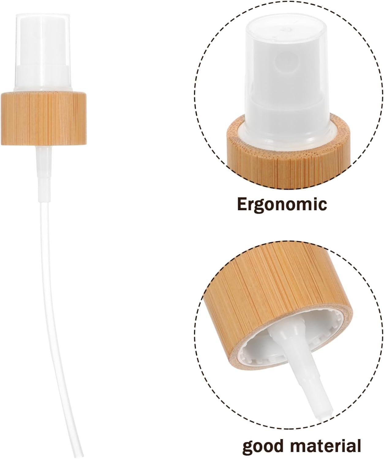 GANAZONO 4Pcs Replacement Perfume Bottle Caps Press Type Sprayer Heads for Essential Oils Aromatherapy