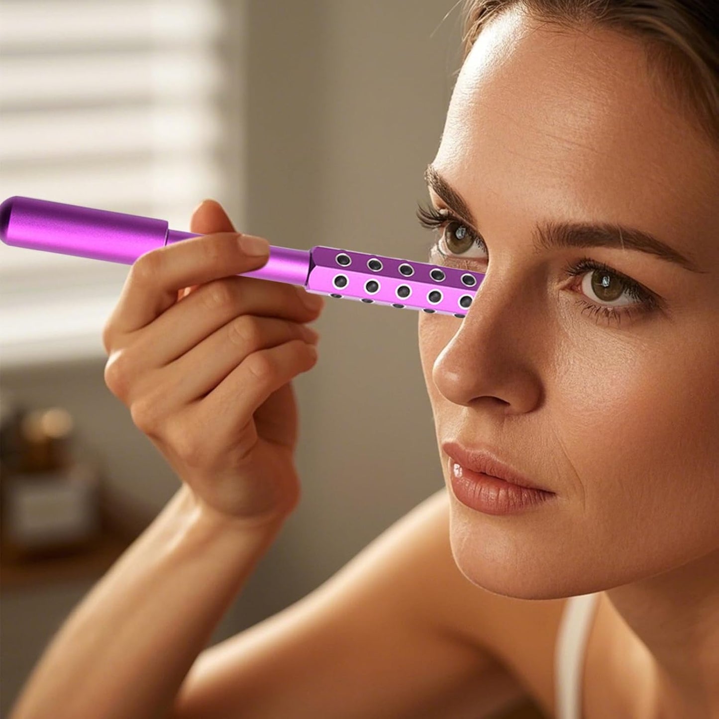 Face Roller - Uplift Massaging Beauty Roller | Anti-Aging Glow Skin Tool, Firming Depuffing Lifting Portable Sculptor for Travel Contouring, Skin Care Routines, Rejuvenation, Reduces Swelling