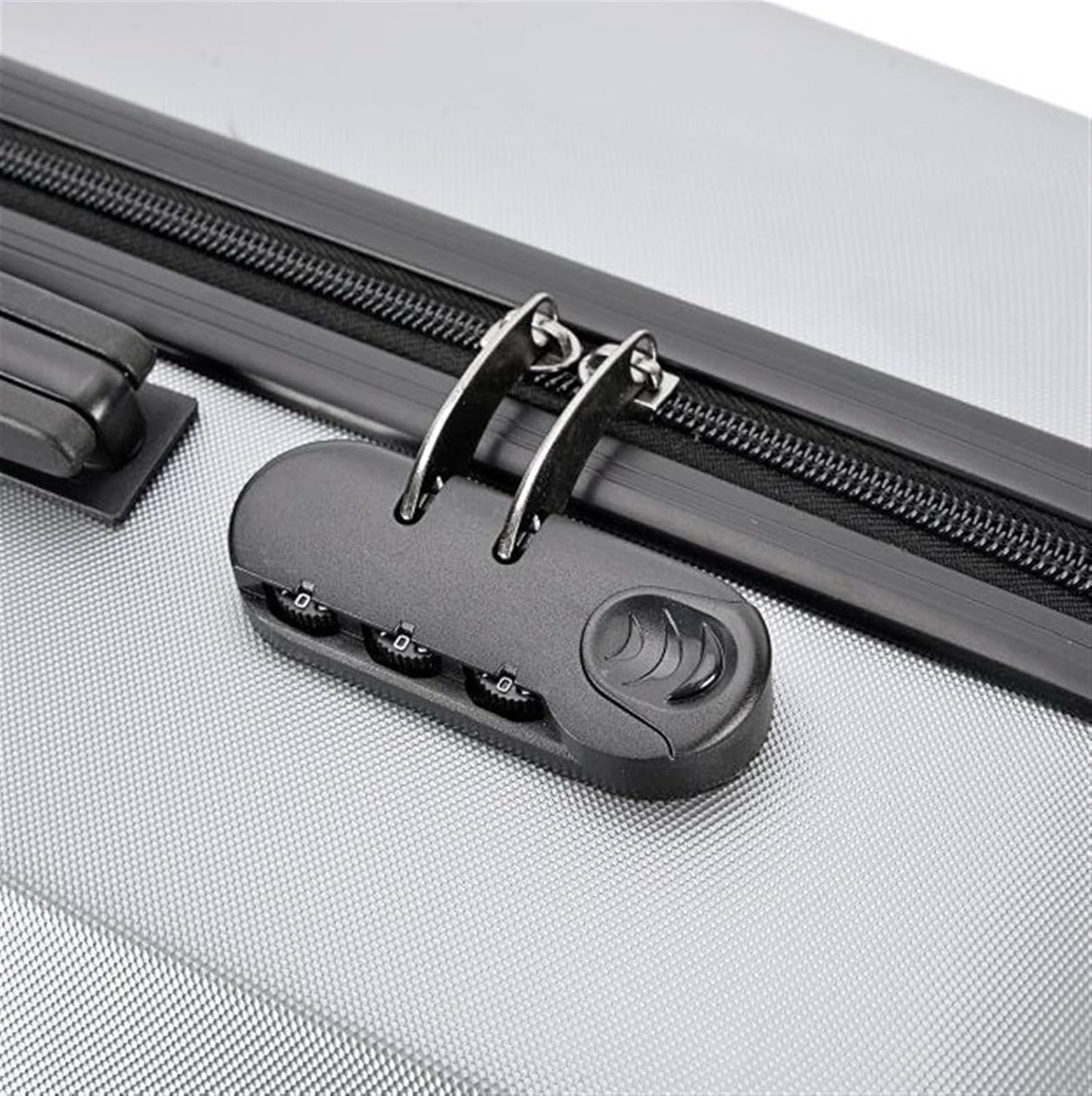 Travel and Bussiness Hard Shell Light Carry On Luggage Security Suitcase Large Capacity Storage Luggage Travel Luggage Suitcase (Color : Sliver, Size : 20IN)