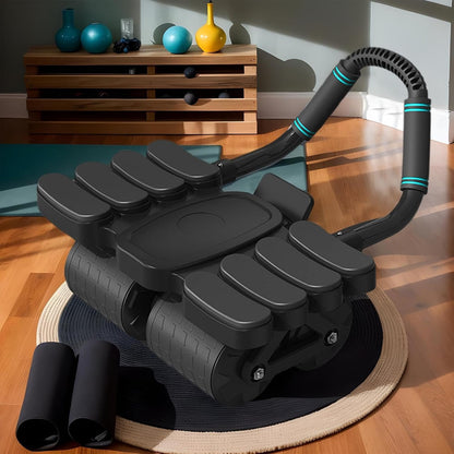 Abs Roller, Gym Equipment Ab Trainer with Elbow Support, Abdominal Exercise Equipment for Core Strengthening, Full-Body Home Workout, Compact, Portable Fitness Gear, 42 x 36 x 24 cm