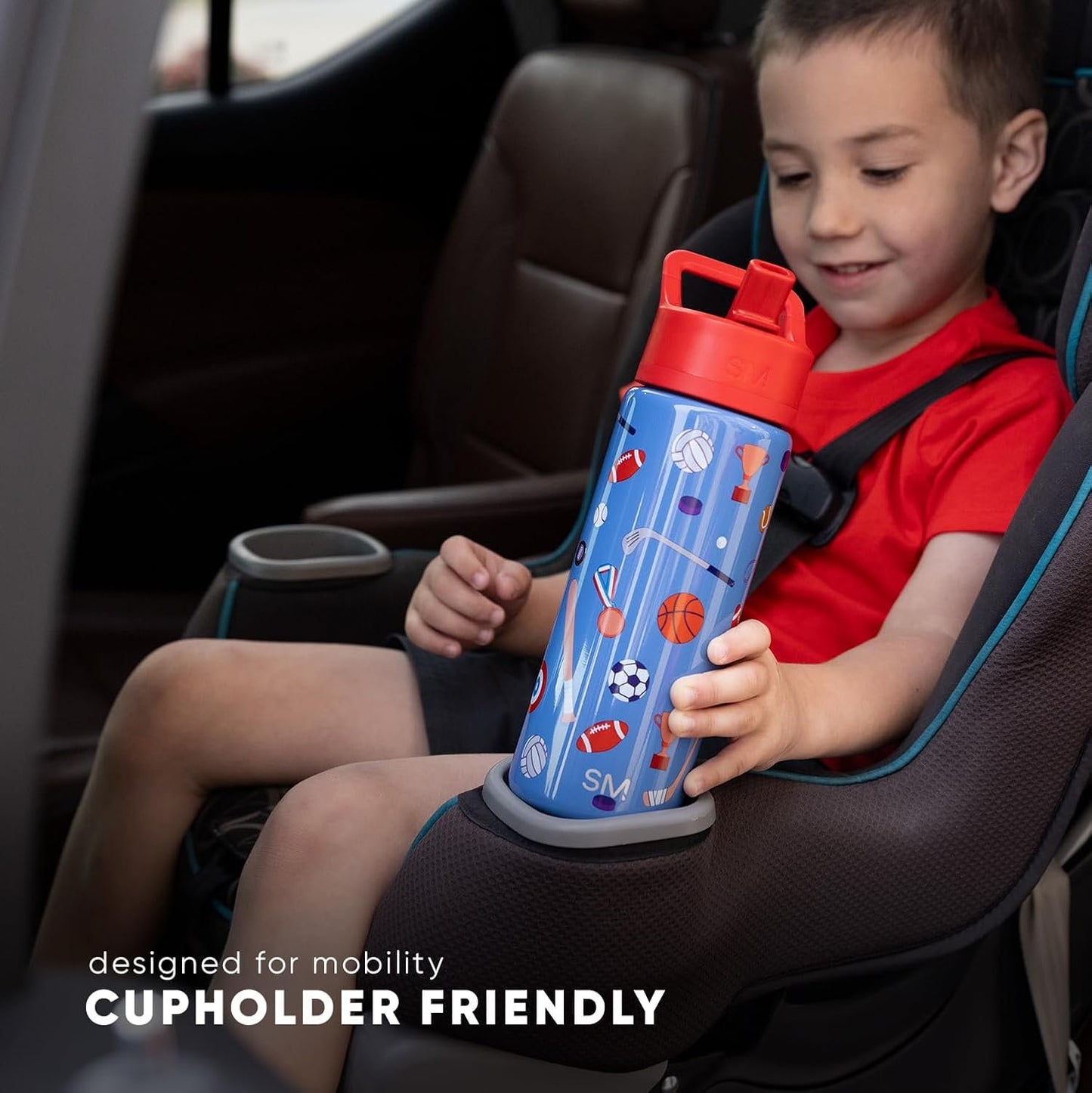 Simple Modern Kids Water Bottle with Straw | Insulated Stainless Steel Reusable Tumbler for Toddlers, Girls, Boys | Summit Collection | 18oz | Solar System