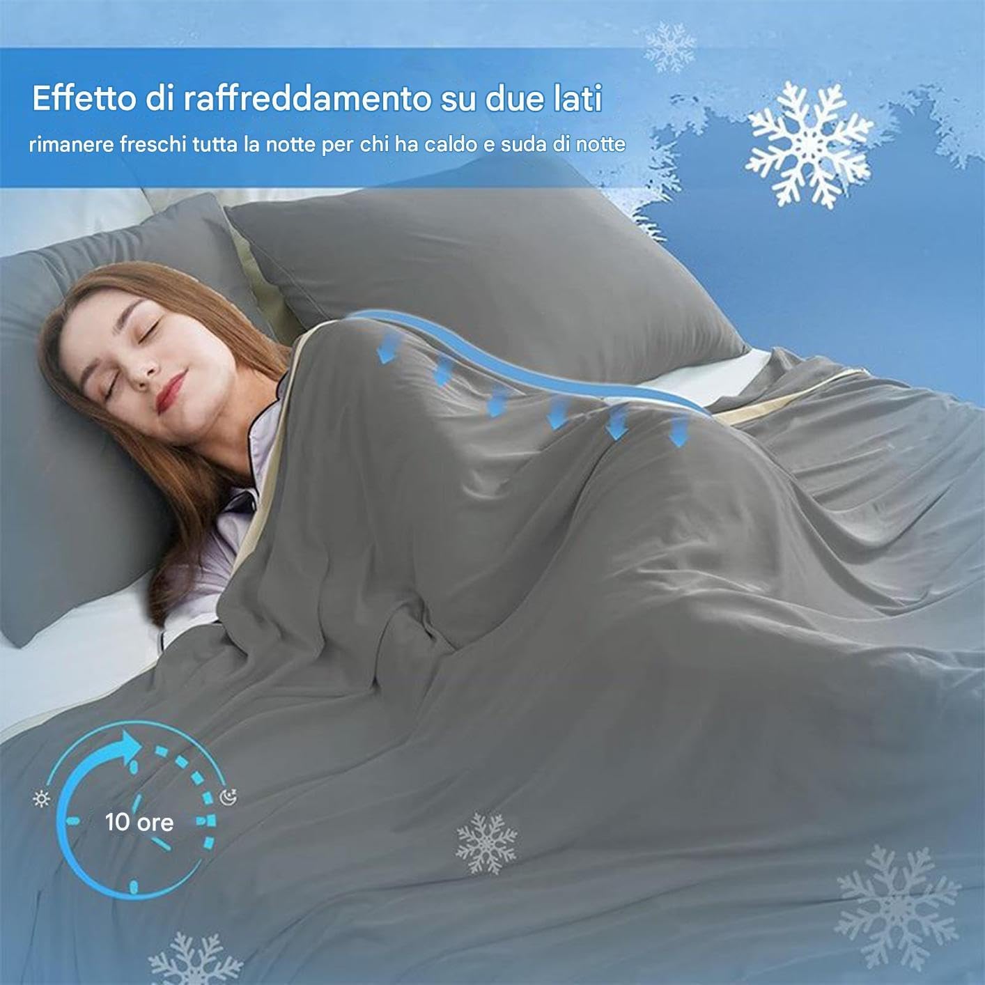 Cooling Rest Blanket, Lightweight Summer Throw, 60in Breathable Travel Cover, Moisture Wicking Fabric, Fast Drying Material for Outdoor Adventures, Home Relaxation