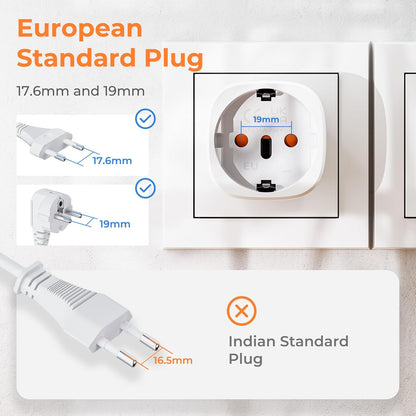 Bigfish UK Plug Adapter, UK Plug Adapter, UK Type G Adapter from EU to England, Scotland, Ireland, Dubai and Maldives