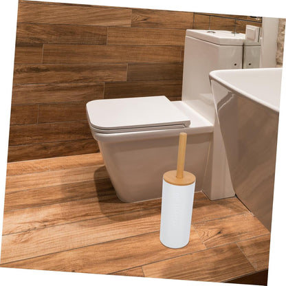 iplusmile 1Pc Long Handle Toilet Brush with Base Modern Bathroom Cleaner Slip Grip Design for Efficient Cleaning Supplies Essential for Odor Maintenance