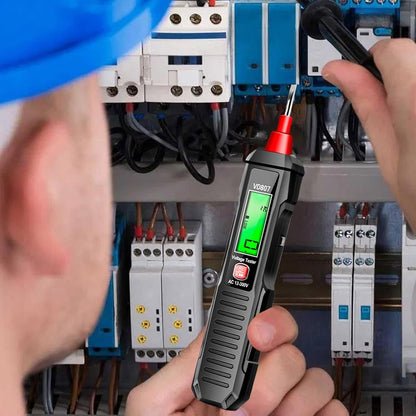 Voltage Tester, Contactless Circuit Checker, Digital Display Pen, 6.54 Inches, Voltage Monitor for Automotive, Home, Fridge, 12-300V AC, Electrical Safety Tool