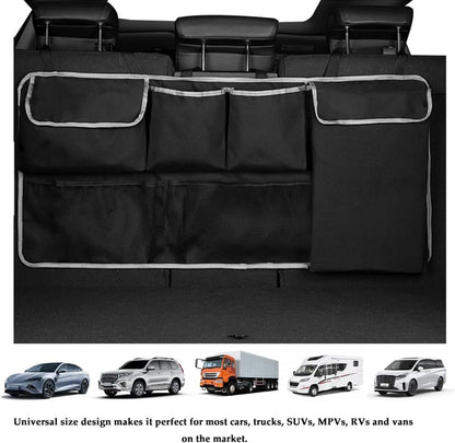 Taicols Car Trunk Organizer I Sport Touring Carbon Edition SUV - Spacious Storage, Backseat Hanging Bag, Tissue Holder, Car Trunk Organizer Backseat Hanging Storage Bag, Universal Car Accessories