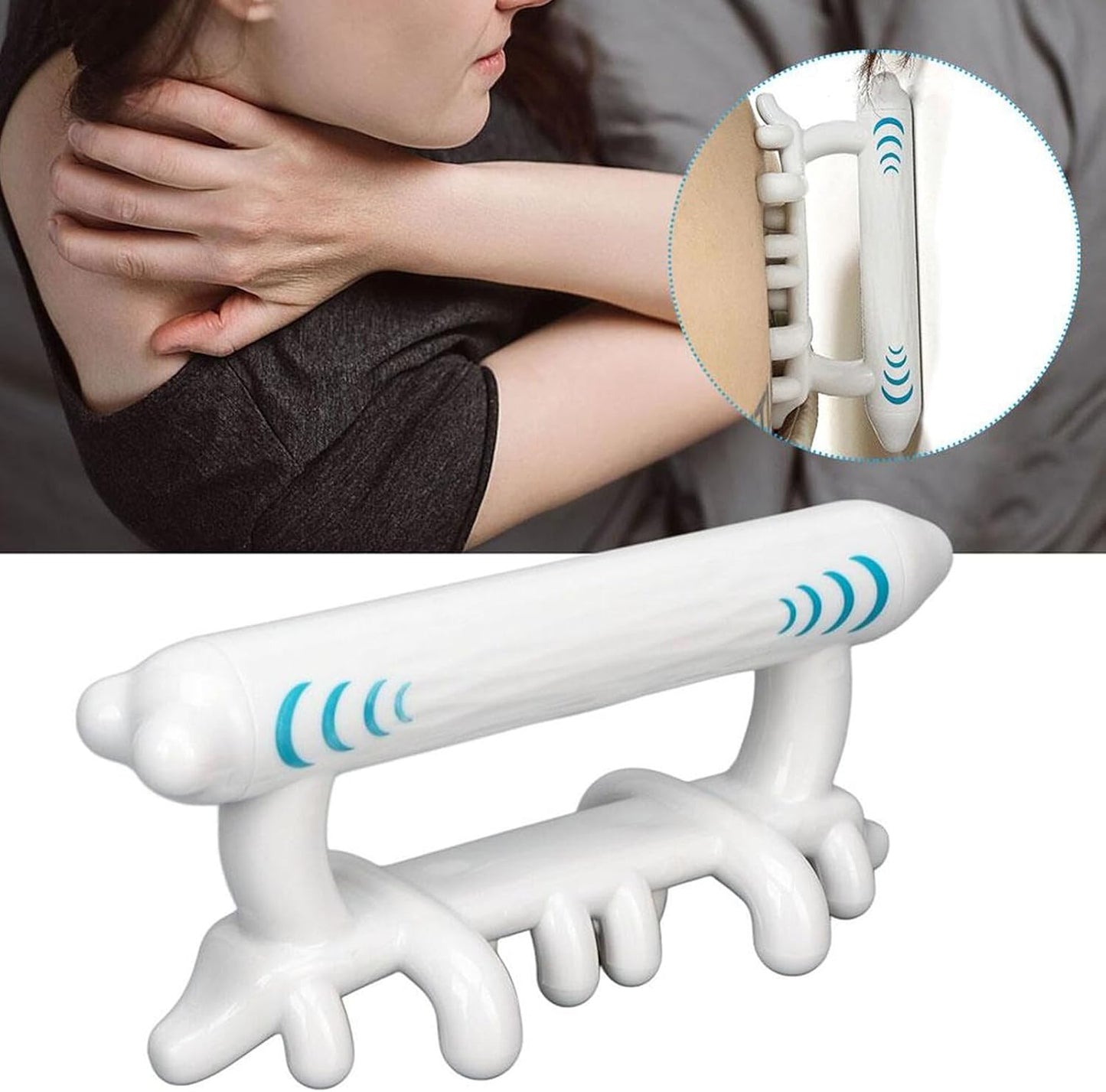 Vgvgaj Fascia Massage Neck Massage Tool Handheld Fascial Release Tool In PP Muscle Massaging Stick For Cellulite For Trigger Point Stress Relief For Home Use