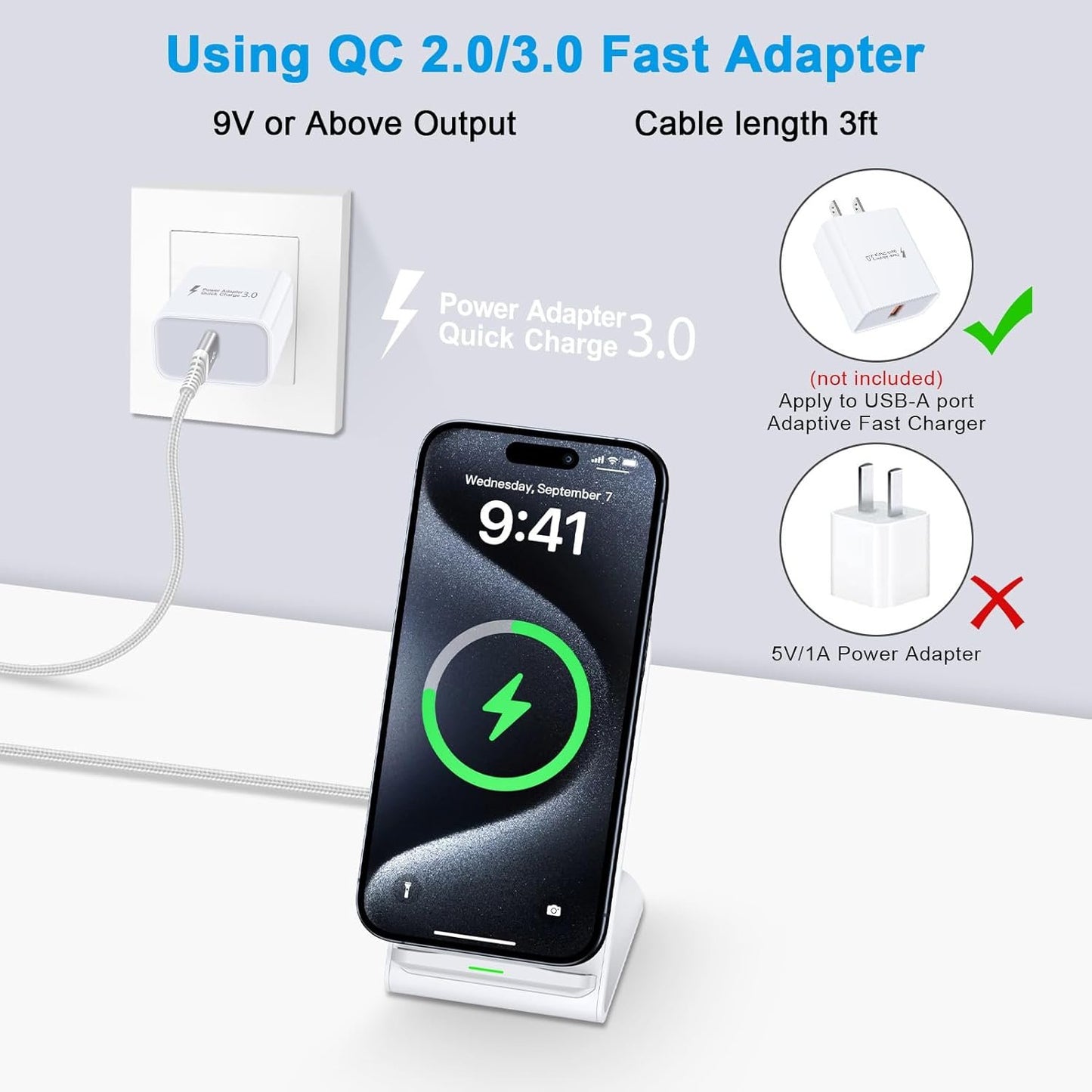 Pixel Fast Wireless Charger, 15W Wireless Charging Stand for Google Pixel 9a 9 Pro XL 8a 8 Pro 7a 7 Pro 6 Pro, Android Phone Wireless Charger Stand for Samsung Galaxy S25 Ultra S24 S23, iPhone 16 15
