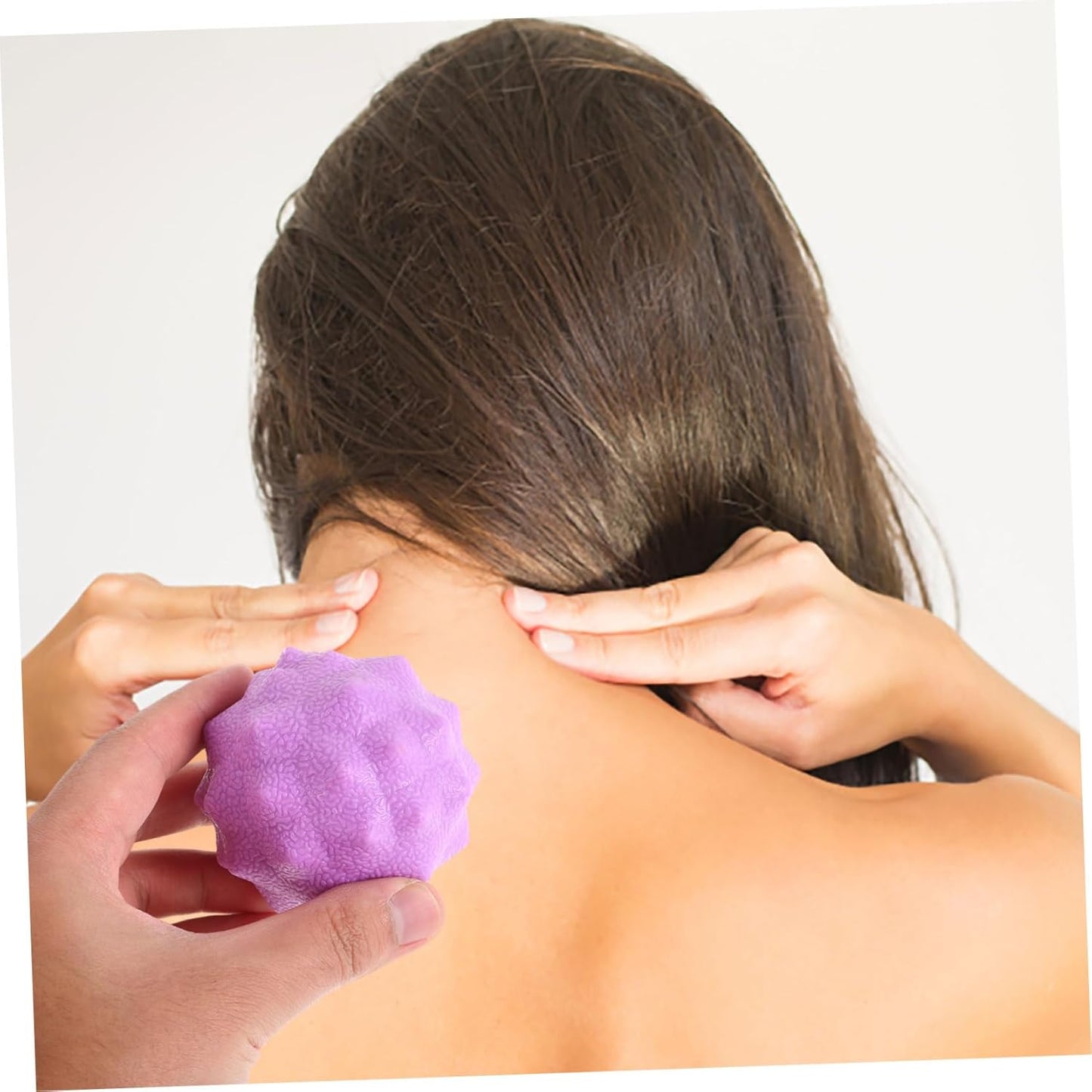 JOINPAYA Massagni per Il Collo Palle ponderate per l'esercizio a Palle da Yoga Palla da Parto Strumento per Il Massaggio della Fascia Rosa