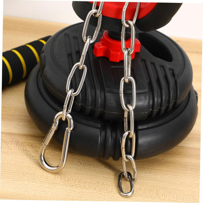 OSOLADY Home Gym Accessories Heavy Duty Chain for Weight Machine Extension LAT Pulldown Chain Hand Grip Strengthener Fitness Chain Extension Workout Fitness