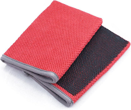 Iouyjiu Clay Bar Mitt, Car Detailing Gloves, Soft & Absorbent Cleaning Mitt, Scratch-Away Design, Effective Paint Contaminant Removal, Ideal for Auto Detailing, Microfiber Material, 8.66 x 5.51 x 0.79