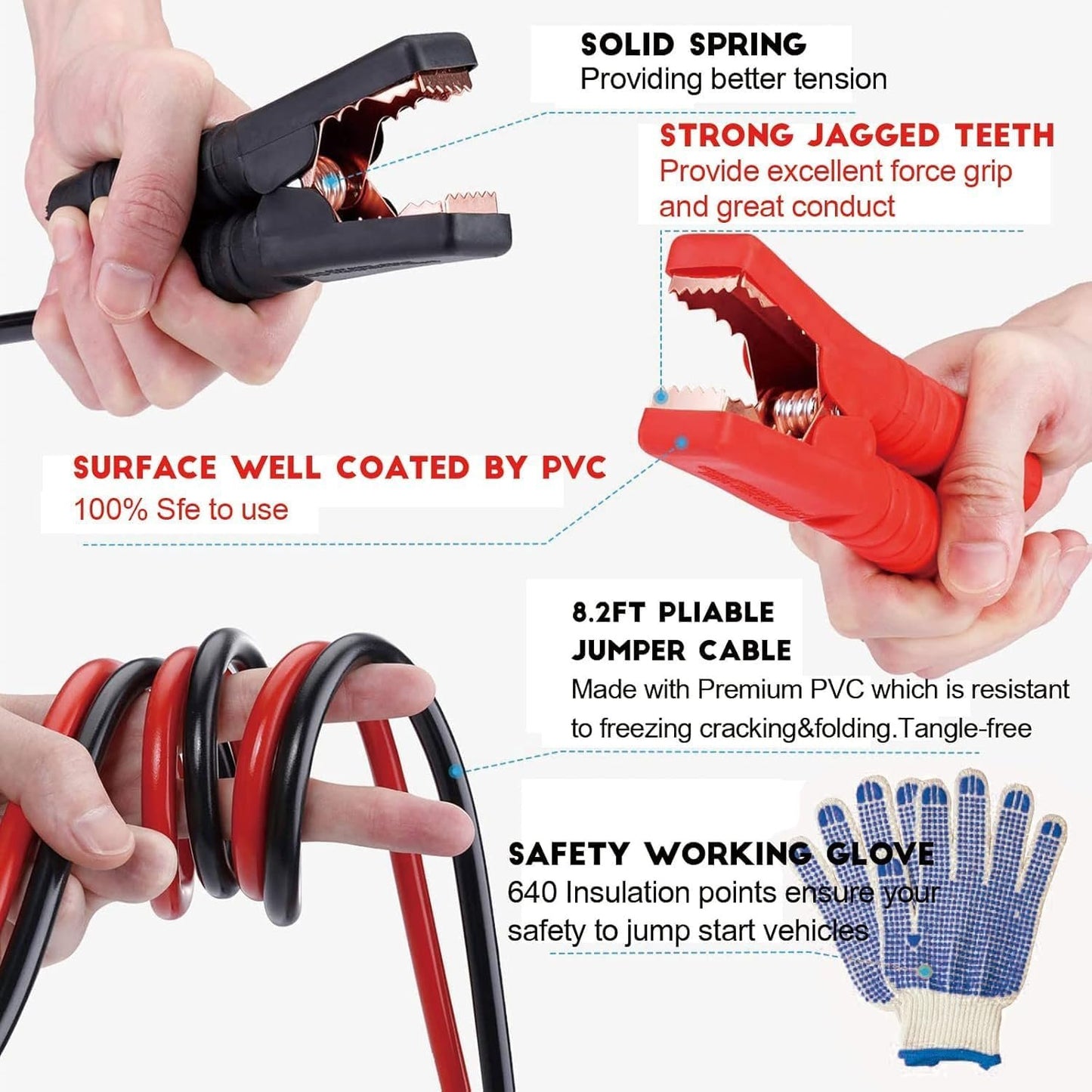 Car Emergency Kit,Multifunctional Roadside Assistance Auto Safety Tool with First Aid Kit, Jumper Cables, Tow Strap, Rain Coat, Tire Pressure Gauge for Your Car, Truck or SUV (Car Emergency Tool2)
