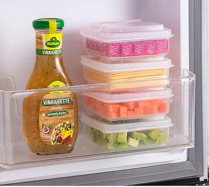 WonLiq 2 Pack-Plastic Sliced Cheese Storage Containers with lids Airtight Keeps Cheese Fresh and Delicious Cheese Container for Fridge
