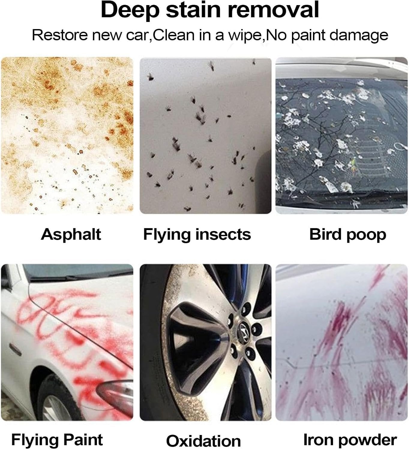 Car Clay Bar Sponge - Car Detailing Clay Bar | Clay Bar Block, Car Cleaning Sponge, Car Detailing Clay, Contaminant Eraser Removing Paint Grime Debris