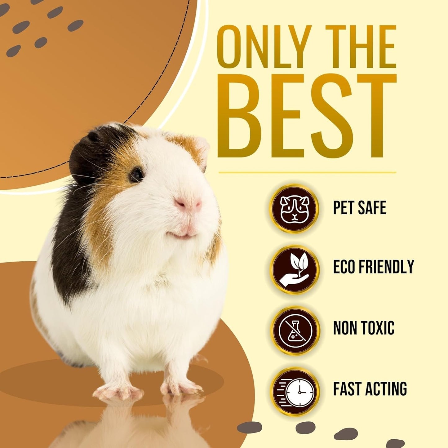 Riverside Essentials 32oz Guinea Pig Cage Cleaner & Deodorizer Spray - Safe & Effective Odor Eliminator for Small Animal Cages - Non-Toxic & Pet Safe Friendly Formula - Made in the USA