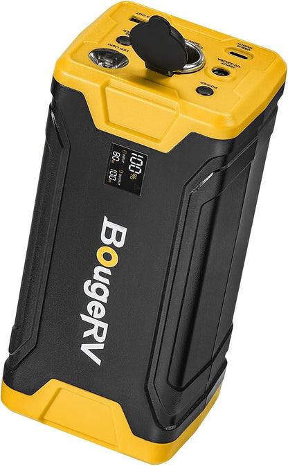 BougeRV 277Wh Portable Power Station, Backup Batterywith AC Outlet, Solar Generator for Most Car Refrigerator, Power Supply for Camping, Travel, Outdoor, Home Backup