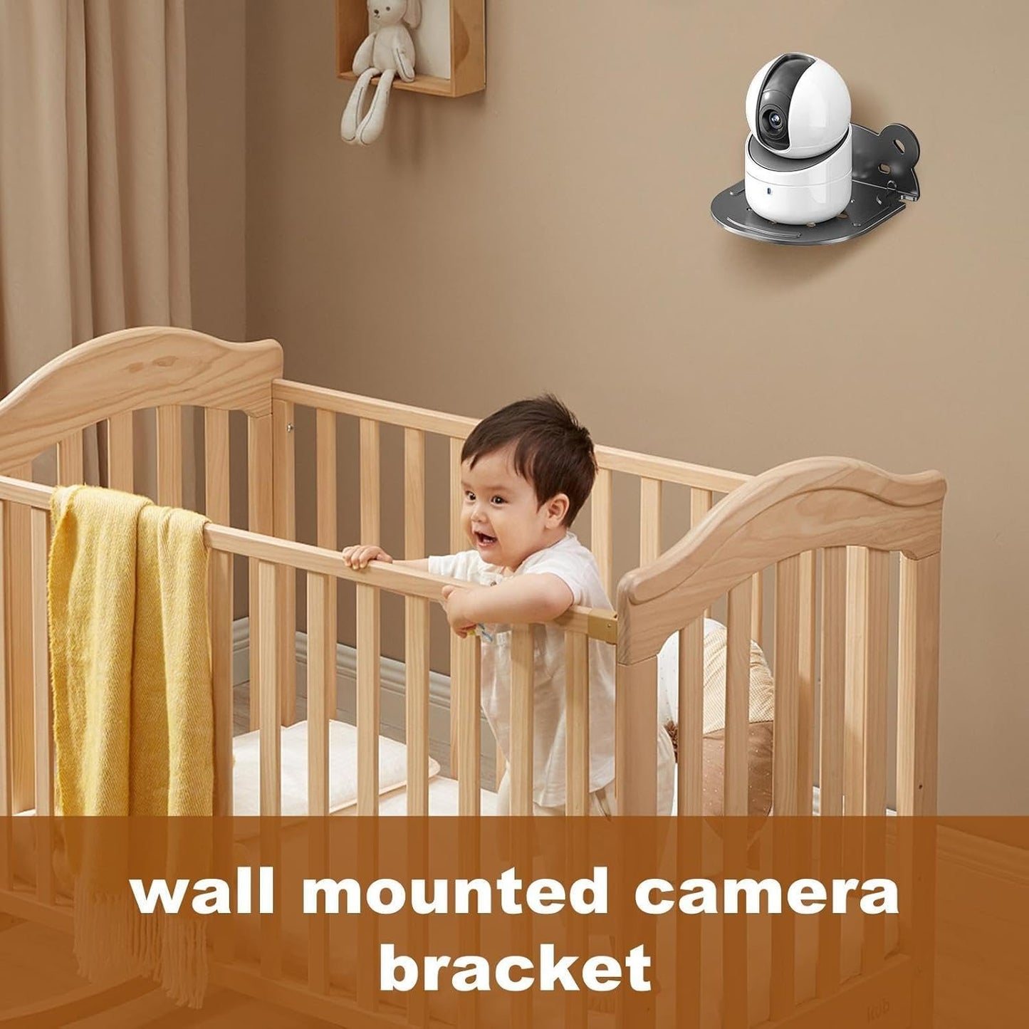 Security Camera Wall Shelf | Streaming Media Devices Storage Shelf | Media Players Wall Mount Organizer Rack for Router, Speaker, Projector