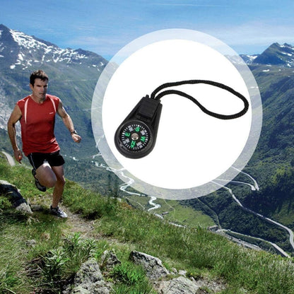 Mini Survival Compass Outdoor Camping Hiking Pocket Riding Carabiner Equipment Climbin Tool 1PC Navigator Camping Adventure