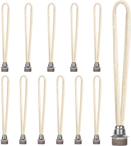 TOUNALKER 12 PCS Oil Lamp Wick Replacement Lamps Wick Air Control Catalytic Burner Wick for Catalytic Burner Diffuser Aromatherapy(Silver)