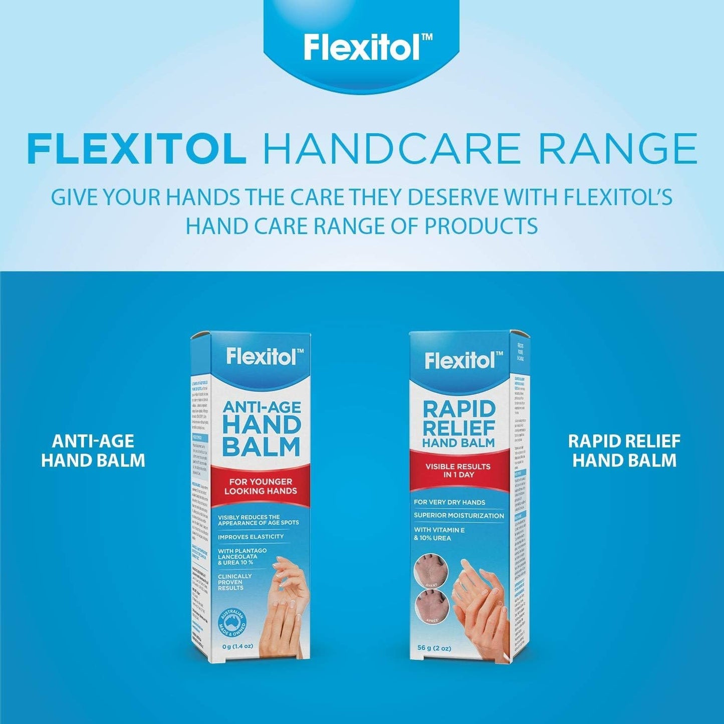 Flexitol Anti-Age Hand Balm with Plantago Lanceolata - Anti-Aging Hand Cream, Best Hand Lotion for Age Spots & Wrinkles (40g)
