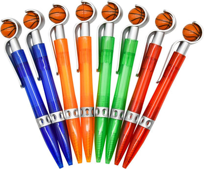 Lopenle 32PCS Novelty Basketball Pens Sports Ballpoint Pens Cool Sports Writing Pen For Stationery School Office Desk Decor Accessories