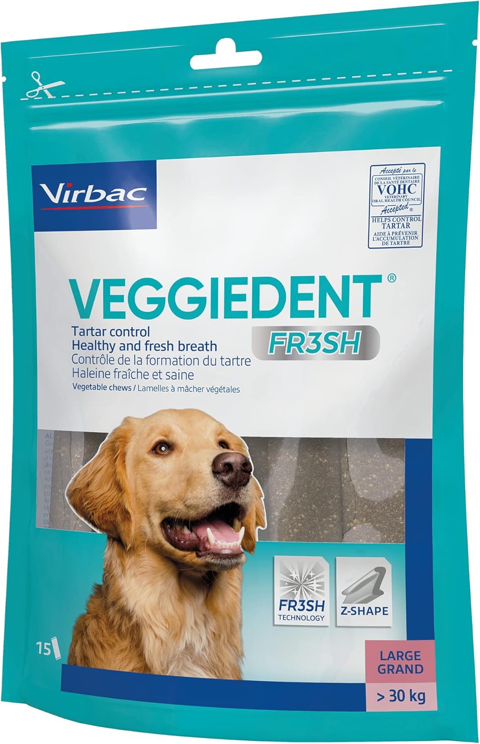Virbac Veggiedent Fr3sh L 15 Stick