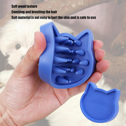 Dog Bath Brush, Cat Shower Massage Tool, Pet Grooming Scrubber with Ergonomic Handle, Soft Bristles for Effective Cleaning, Suitable for Small, Medium, Large Puppies