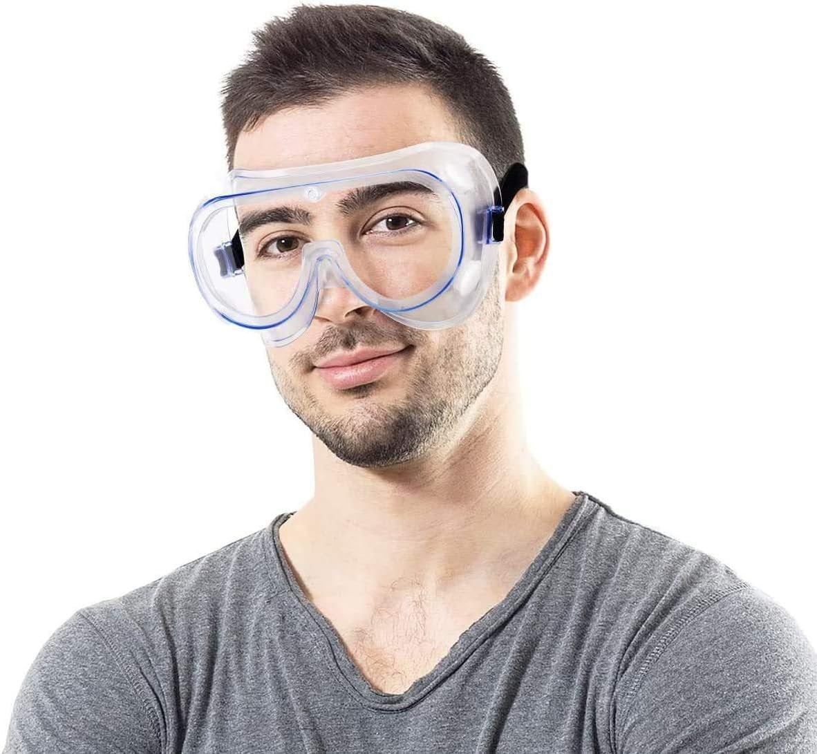 2 Pack Safety Goggles Over Glasses-Perfect for Industrial,Work,Construction,Shooting