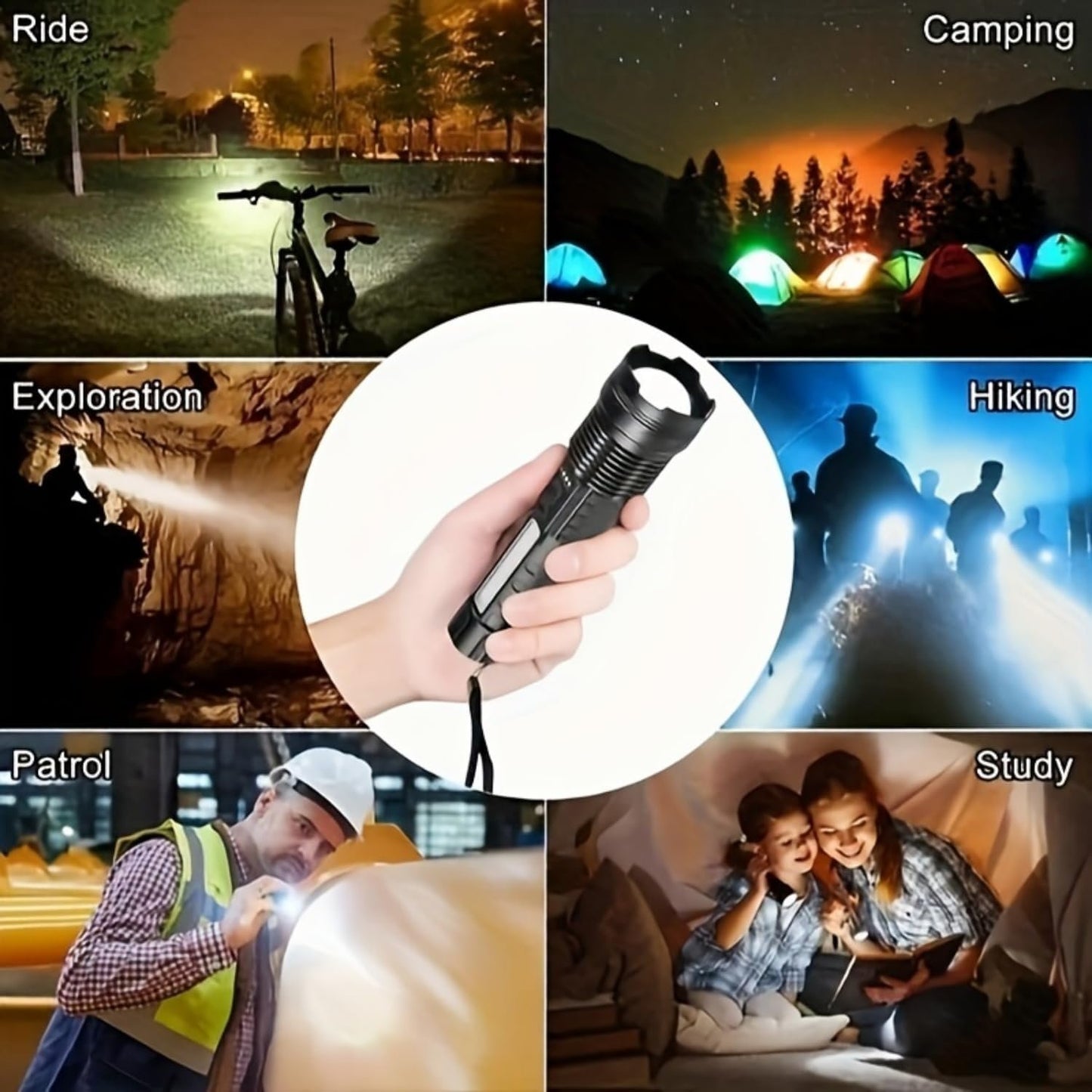 BEOWUI Suptruck Voltguard X95 Tactical Flashlight, 2 High Lumen Flashlights with 7 Light Modes, Ipx6 Waterproof, Strobe, 18650 Battery Powered, Must Have for Camping 2025 (2