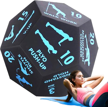 Exercise Dice for Workouts | Fitness Exercise Dice Game,Strength Training Home Gym Accessories for Outdoor Travel Rehabilitation Yoga Team Sports Conditioning