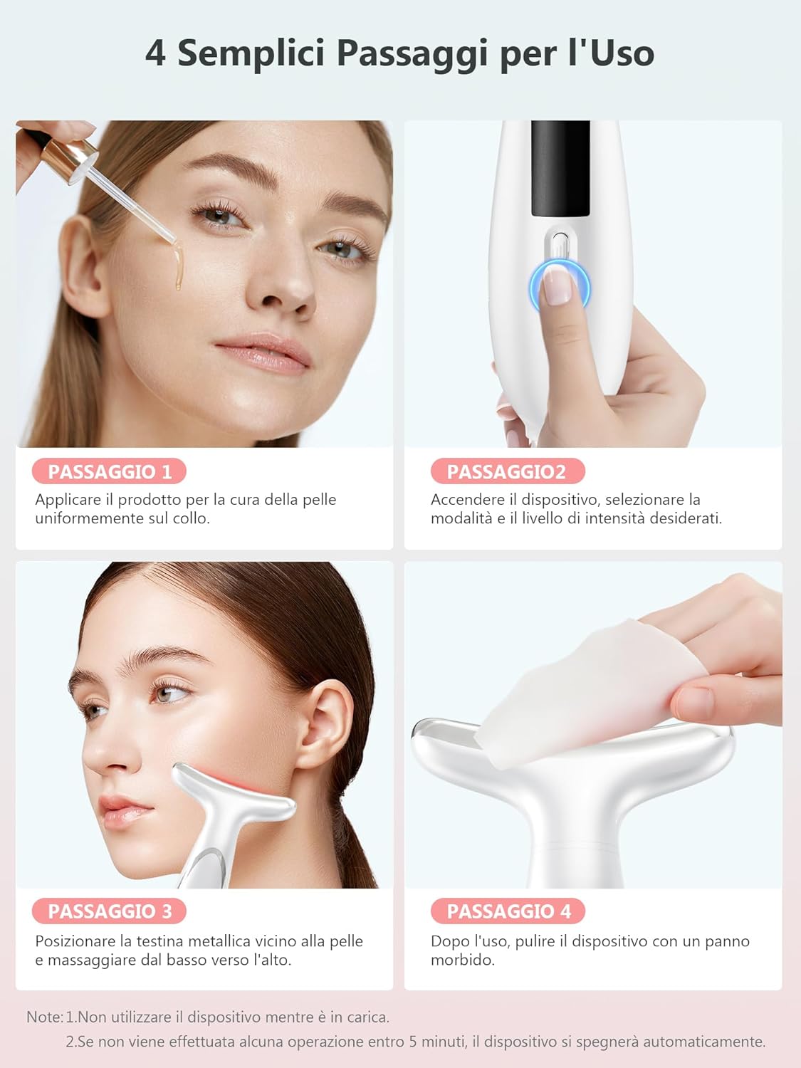 Electric Lifting Face Massager Anti-Wrinkle: Beauty Device at 5°C Cold and 45°C Hot Therapy - Face Massager with 6 Modes 4 LEDs - EMS Lifting Gua Sha Massage Firming Neck Face