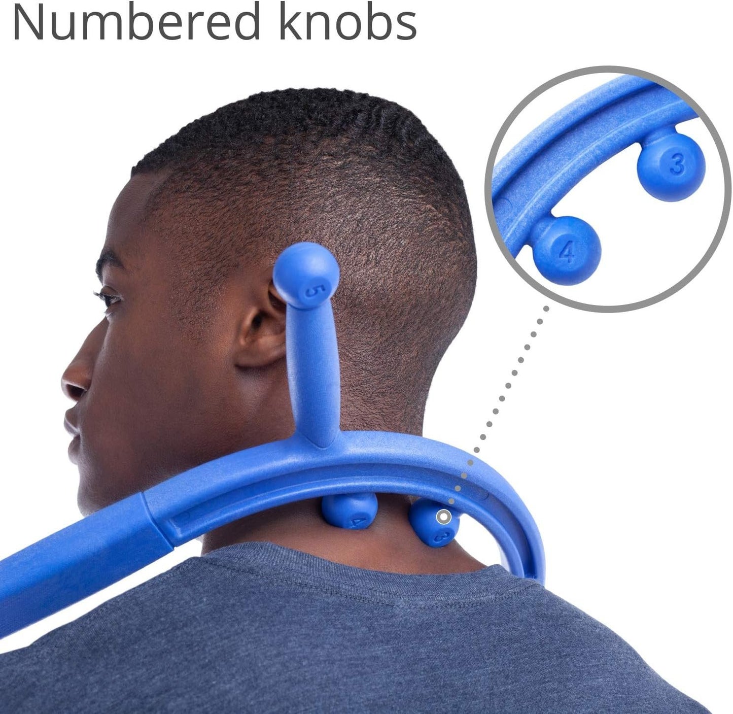 Body Back Buddy Elite – USA Made – Trigger Point Massage Tool, Shoulder Neck Back Handheld Self Massager, Manual Massage Cane, Hook, Muscle Knot Remover with Instructions, Patented