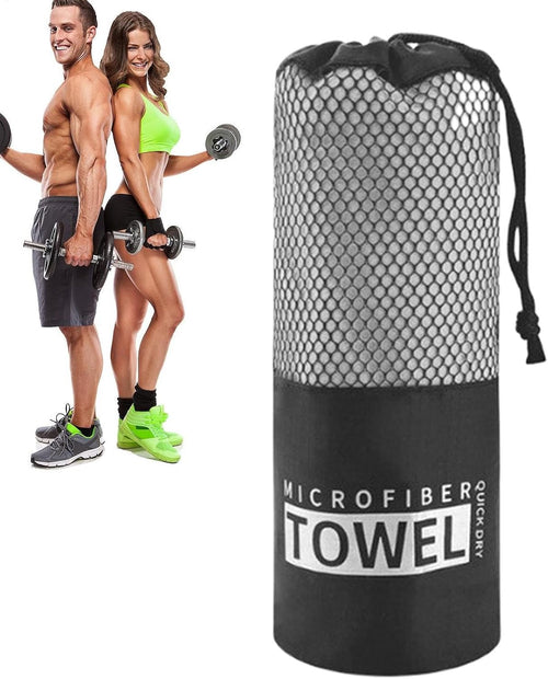 Quick Drying Beach Towel, Microfiber Sandproof Bath Towel, Ultra-Absorbent Workout Gear, Portable Fast-Dry Cloth for Fitness and Travel, 15.75x31.5 inches, Microfiber
