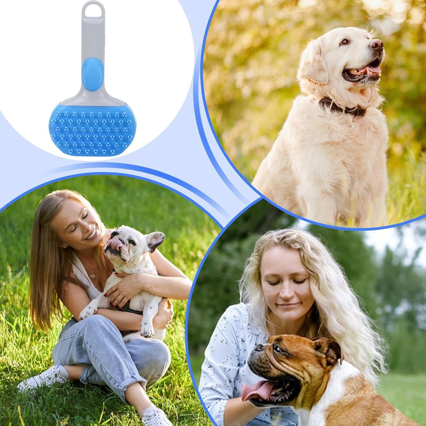 Steaming Cat Brush - Cleaning Slicker Steamy Cat Brush | Pet Steam Brush | Knot-Proof Deep-Cleaning Gentle Grooming Tool for Dog, Shedding, Season, Bathing, Kitten