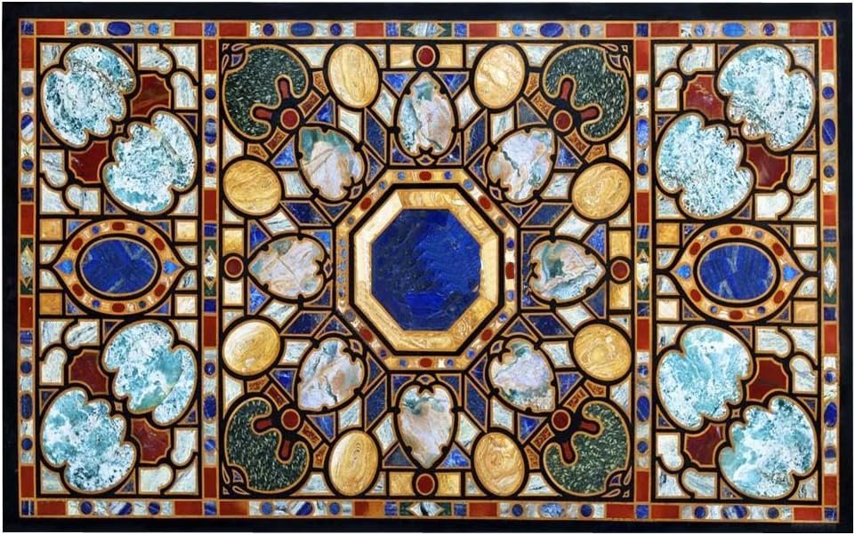 crafts look Marble Dining Table Top Handmade Pietra Dura Inlay Work Home Decor