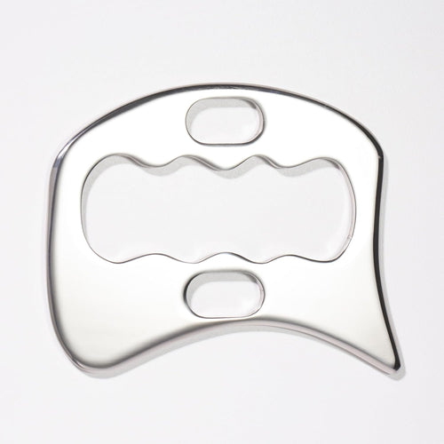 NCCYOOT Gua sha Tool Stainless Steel gua sha-Set 4pcs -iastm Tool Gussha Massage Tool Muscle Scraping Tool for Soft Tissue Therapy and Reduce Arms,Back, Legs, Shoulder Muscle Pain(XGshan)