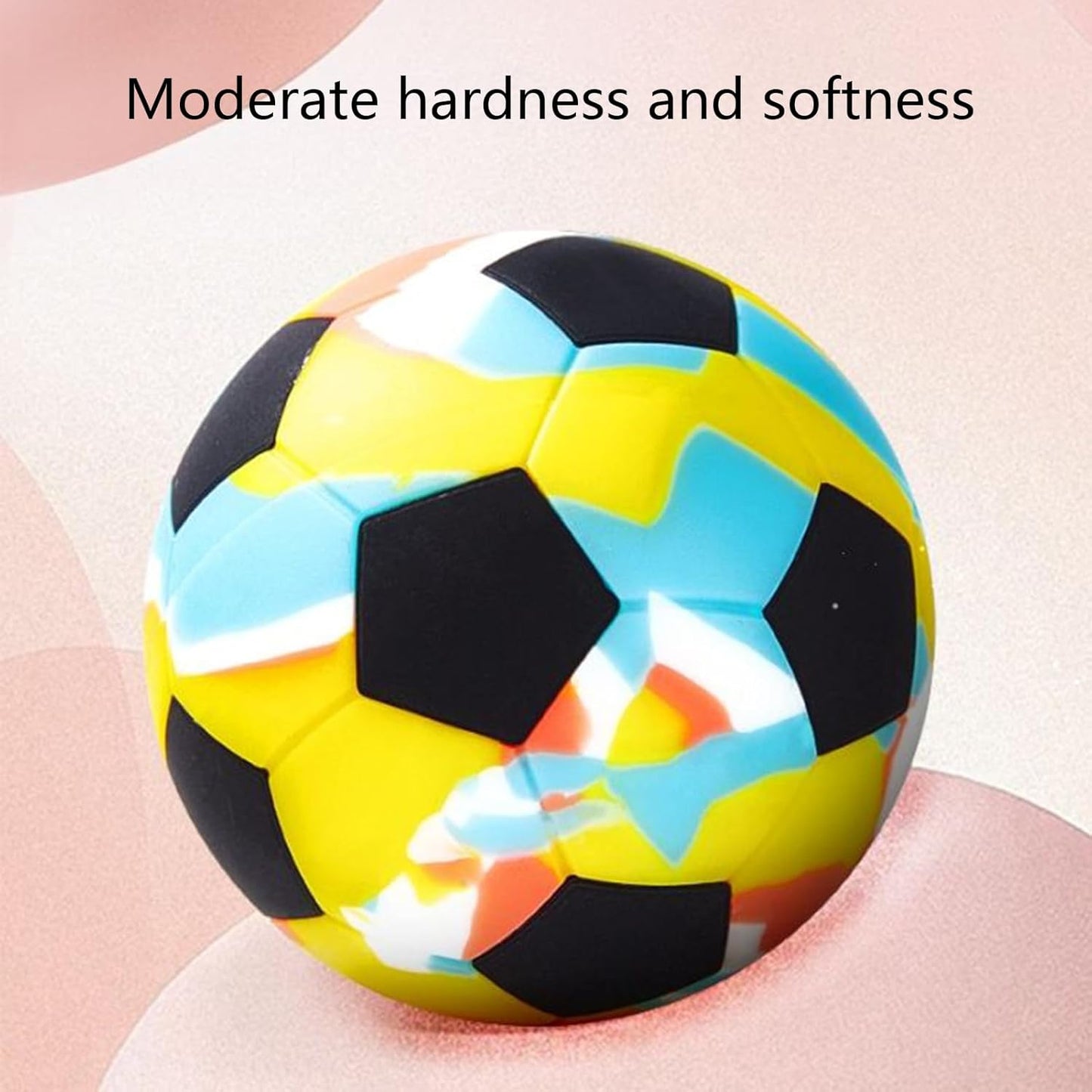 Pallina Massaggi Muscolari | Pallone da Calcio Massaggiante per Muscoli | Attrezzo Sportivo in Silicone, Elastici per Yoga, Palestra e Spostamenti, Adatta per Mani, Piedi e Schiena