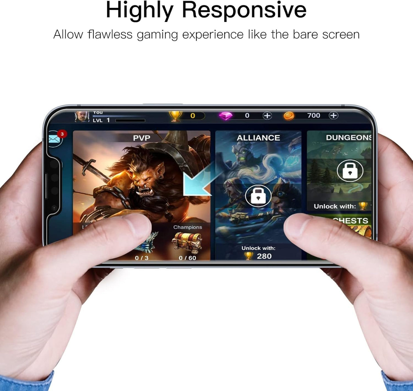 JETech Screen Protector for iPhone 16e 2025, iPhone 14 6.1-Inch, Tempered Glass Film, 3-Pack