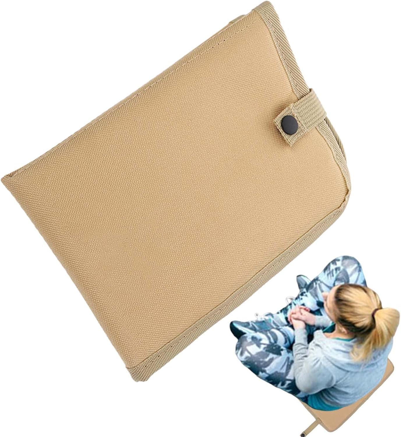 Generico Foldable Seat Cushion, Insulated Camping Pad, Multi Functional Travel Accessories, 15.55x11.22 Inches Lightweight Gear, Foldable Sitting Mat for Beach, Fishing, Hiking, Picnic