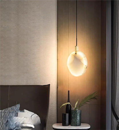Home Deco Marble LED Dimmable Lustre Hanging Lamps Chandelier Lighting Lustre Suspension Luminaire Lampen For Dinning Room ﻿ Ring