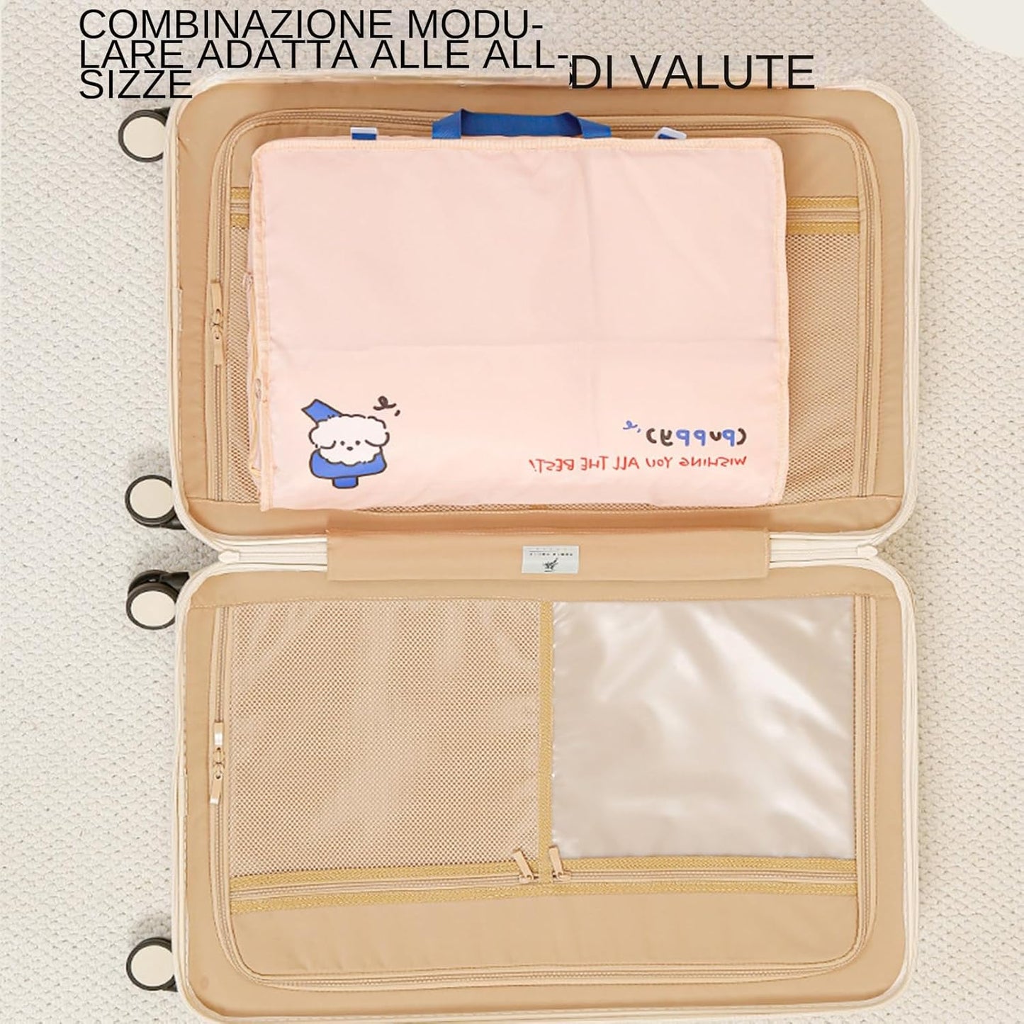Underwear Travel Bag with Zipper Compartments, Foldable Bra Organizer Case for Efficient Packing, Lightweight Storage Pouch Closet, Dorm, Hotel, and Everyday Travel Essentials