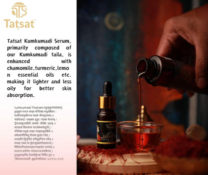 TATSAT Kumkumadi Exquisite Face glow Serum for radiant,spotless wrinkle free skin.anti aging,non oily-10m