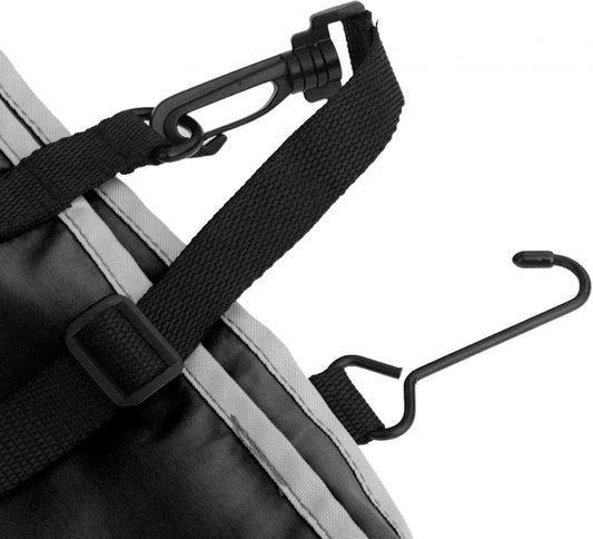 kokiya Airplane Footrest Hammock Leg Rest Seat Cover, Foldable Ergonomic Travel Essentials Adjustable for Flying Travel Trains Bus Seat, Black