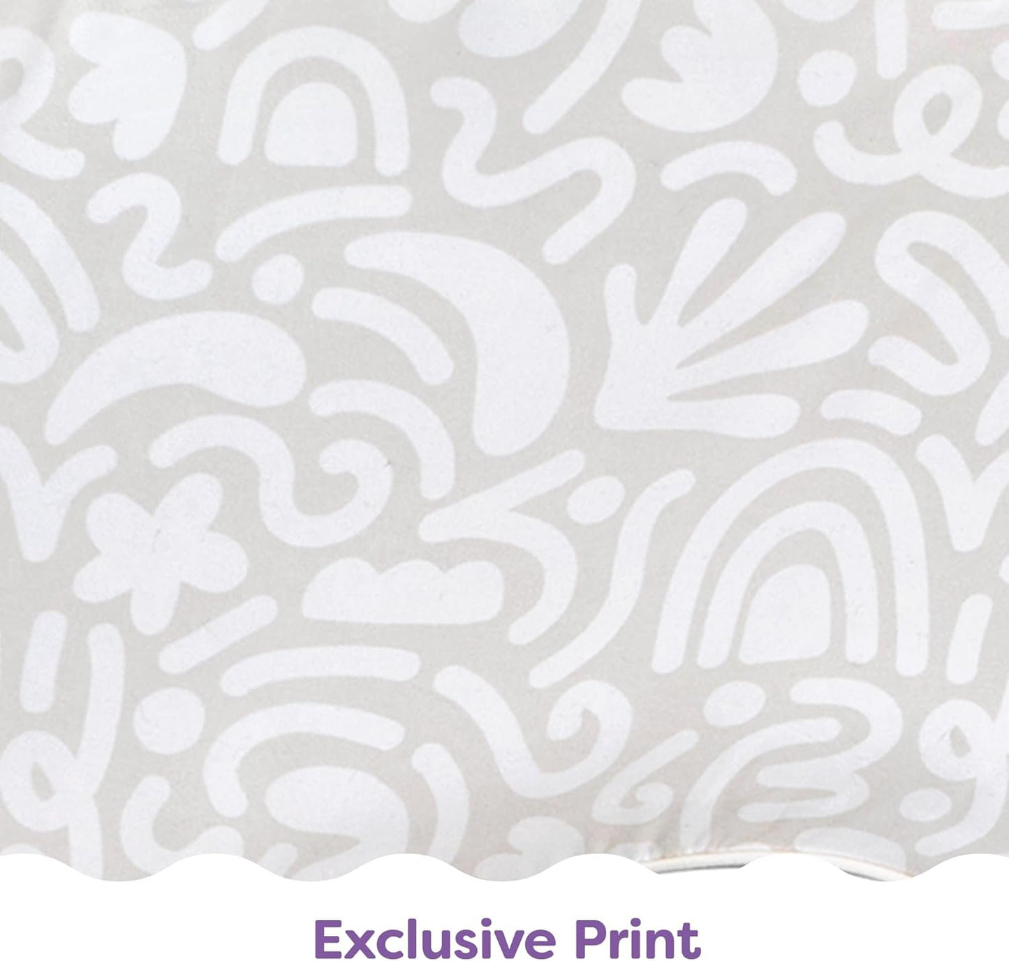 Boppy Uplift Nursing Pillow, Cream Retro Squiggles, Designed to Help Reduce Reflux Symptoms for Breastfeeding, Bottle Feeding or Combo-Feeding; Plus-Sized, Comfortably Contoured Feeding Pillow