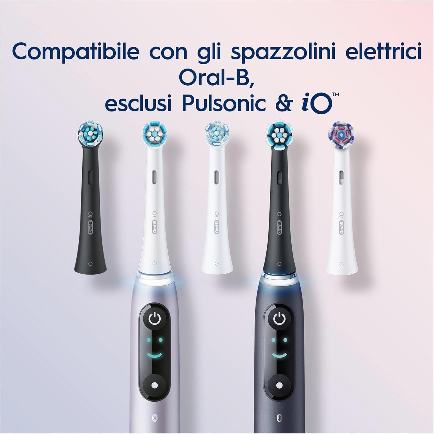 Oral-B Replacement Toothbrush Heads for iO Gentle Care Pack of 6 for Letterhole
