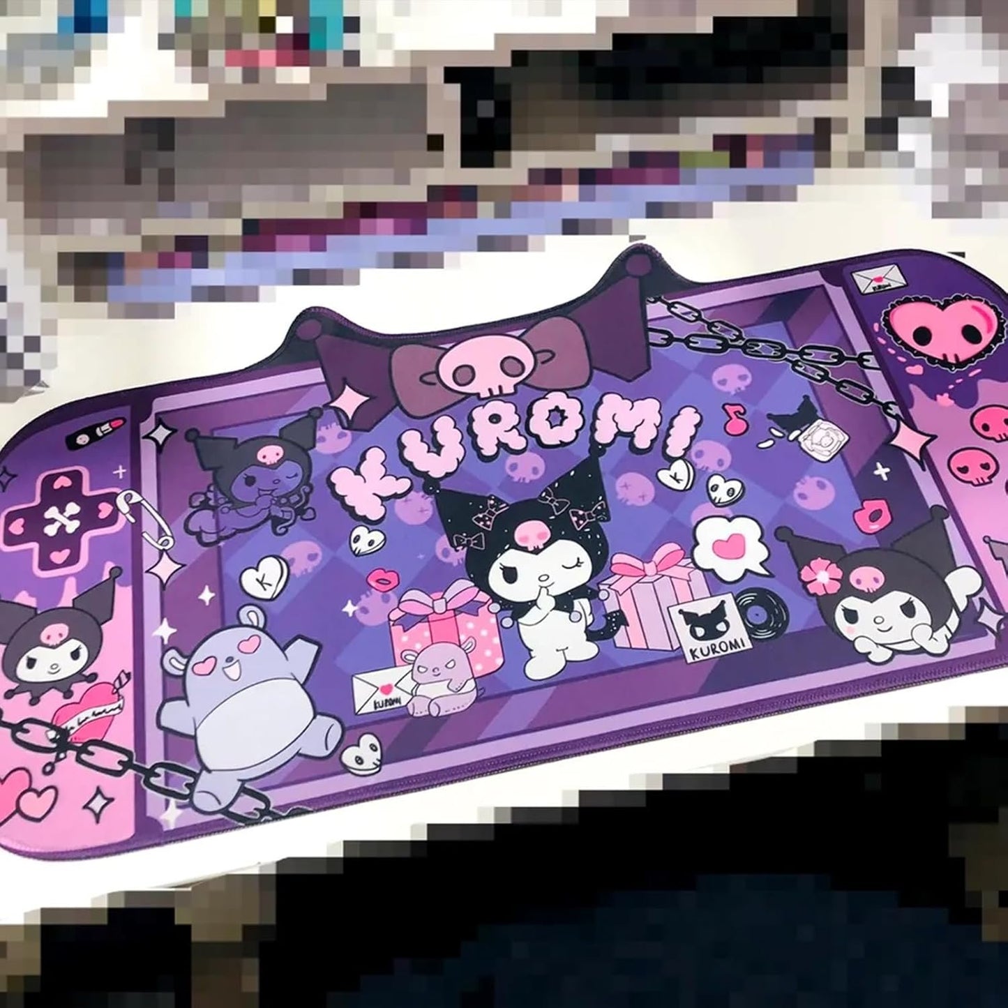 Kawaii Desk Pad XLarge Size, Anime Mouse Pad, Desk Accessories Gaming Mousepad, Room Decor for Girls