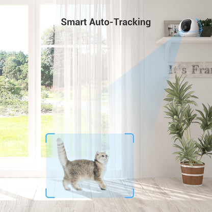 EZVIZ Indoor Security Camera, Pan/Tilt Wi-Fi Camera, 2K 3MP Home Camera, Pet/Baby Monitor, Color Night Vision, Smart Tracking, Human Detection, 2-Way Talk, Privacy Shutter, 512G SD/iCloud, Alexa, C6c