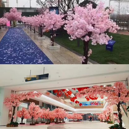 Peach Trees, Fake Trees, Simulation of Cherry Trees, Indoor and Outdoor Wishing Tree Shopping Malls are Decorated with Fake Flowers and Fake Peach Trees 3x3m/9.8x9.8ft